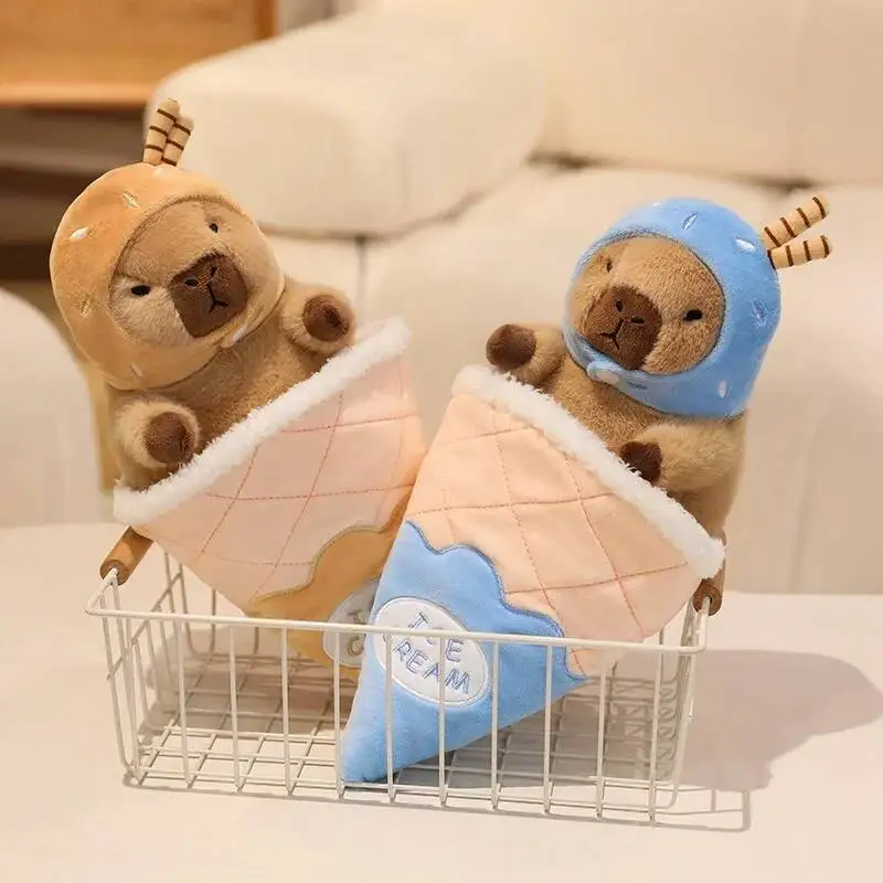 Happy Summer Capybara Ice Cream Plush Toys Funny Detachable Capybala Ice Cream Hat Toys Stuffed Animal Doll Cute Kids Gift
Happy Summer Capybara Ice Cream Plush Toys Funny Detachable Capybala Ice Cream Hat Toys Stuffed Animal Doll Cute Kids Gift