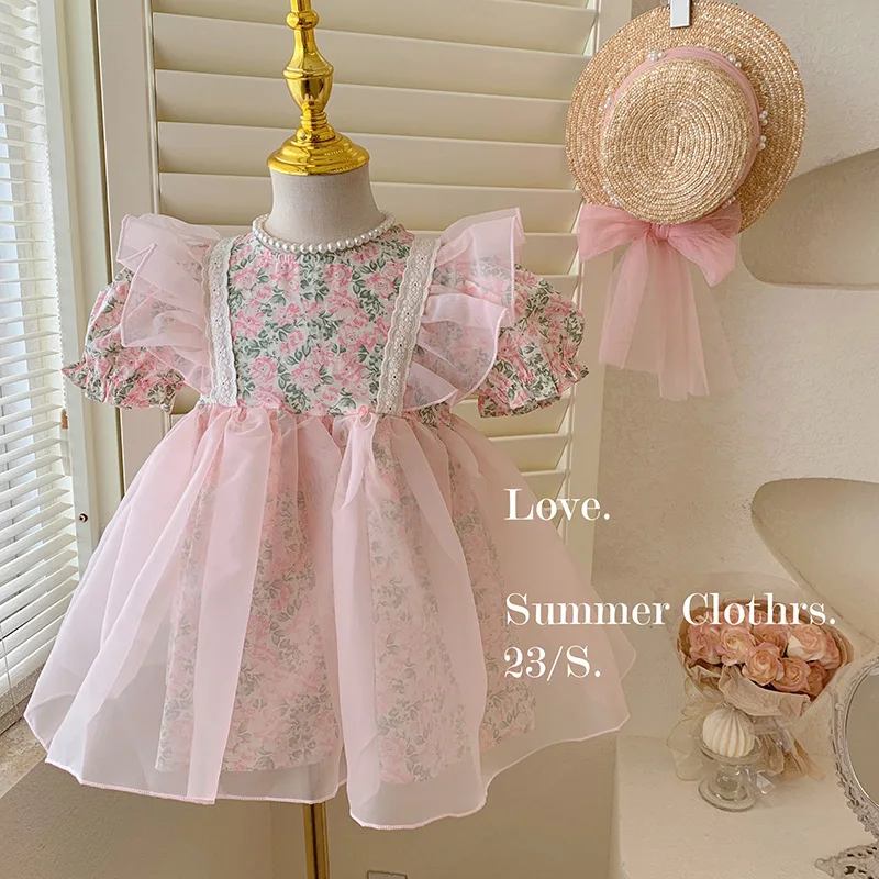 Girls' Floral Princess Dress2024New Children's Bubble Sleeve Baby Western Style Summer DressChangx
Girls' Floral Princess Dress2024New Children's Bubble Sleeve Baby Western Style Summer DressChangx