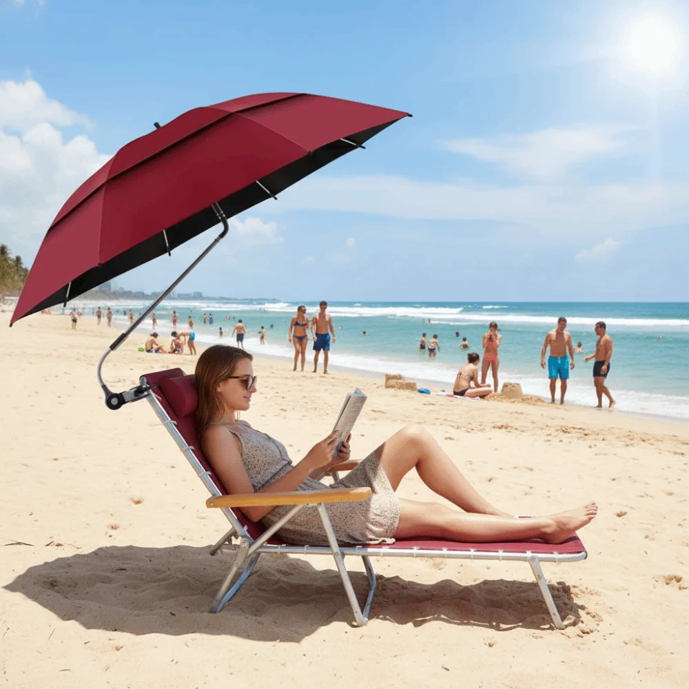 360° Adjustable Adjustable Shade Umbrella UV Protection Sun Protection Beach Umbrella Large Size with Clamp Waterproof Umbrella
360° Adjustable Adjustable Shade Umbrella UV Protection Sun Protection Beach Umbrella Large Size with Clamp Waterproof Umbrella