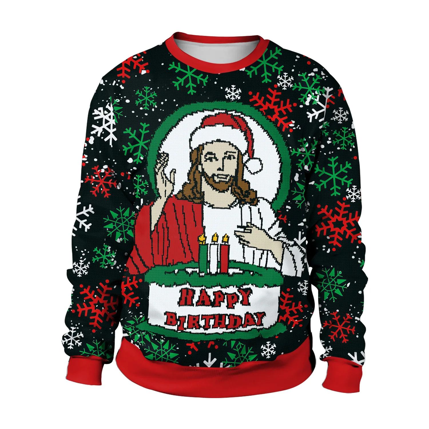 Couple Christmas Sweatshirt Autumn Round Neck Snowflake Character Printed Outfit
Couple Christmas Sweatshirt Autumn Round Neck Snowflake Character Printed Outfit