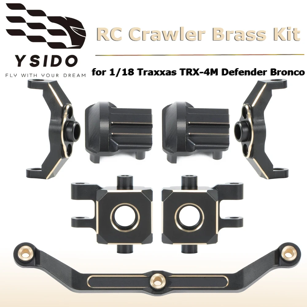 YSIDO RC Car Upgrade Parts Brass Steering Link Knuckle Alex Diff Cover Caster Blocks for 1/18 Traxxas TRX-4M RC Crawler Defender
YSIDO RC Car Upgrade Parts Brass Steering Link Knuckle Alex Diff Cover Caster Blocks for 1/18 Traxxas TRX-4M RC Crawler Defender