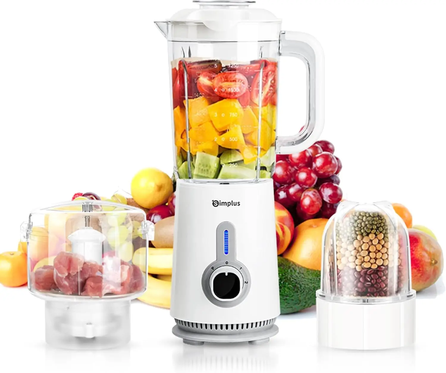 3 In 1 Blender And Food Processor Combo For Kitchen, Small Electric Food Chopper, Meat And Vegetable Grinder, 380W High Speed 5
3 In 1 Blender And Food Processor Combo For Kitchen, Small Electric Food Chopper, Meat And Vegetable Grinder, 380W High Speed 5