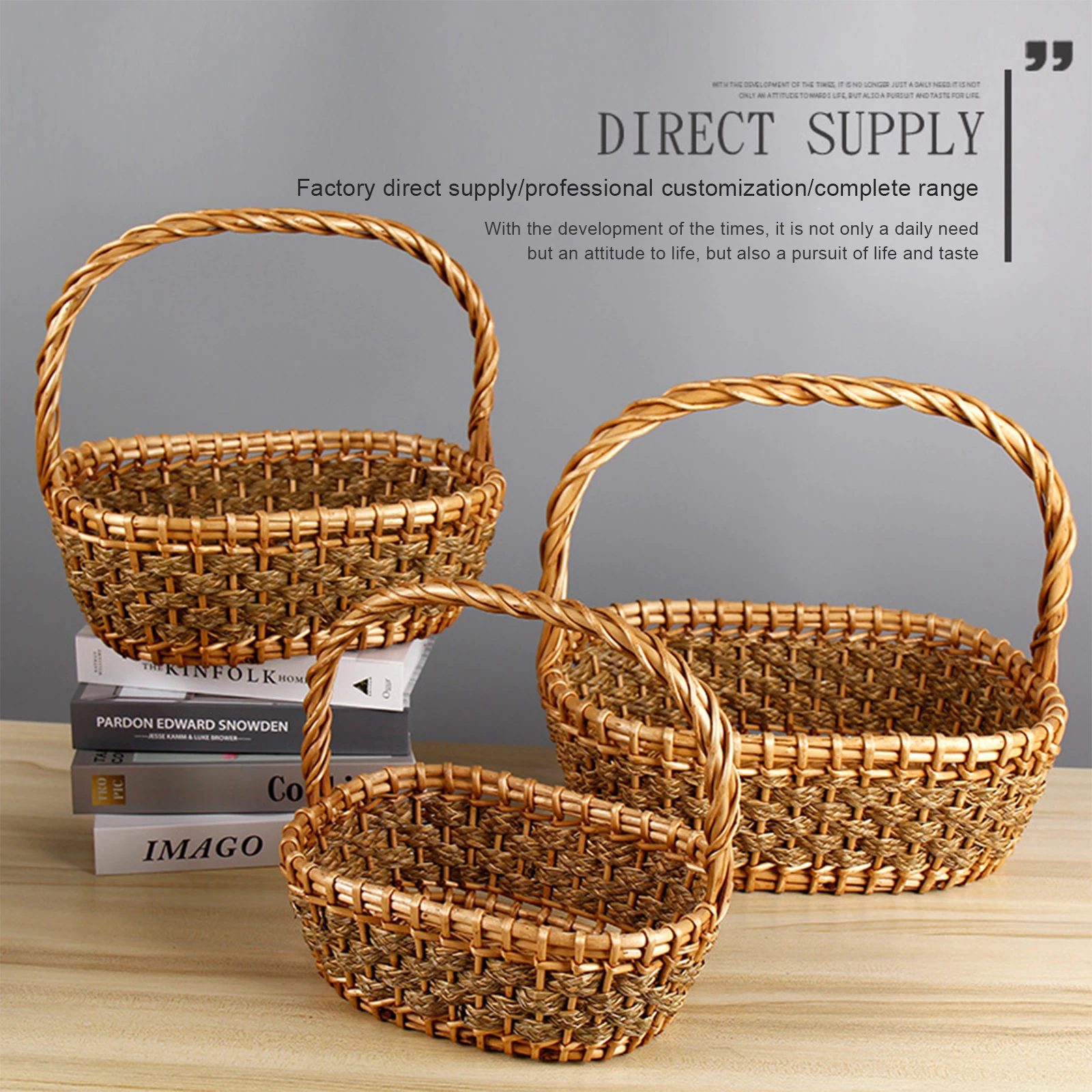 Handwoven Wicker Basket, Natural Willow Basket, Picnic Basket Wicker - Great for Picnics, Weddings and Everyday Use
Handwoven Wicker Basket, Natural Willow Basket, Picnic Basket Wicker - Great for Picnics, Weddings and Everyday Use
