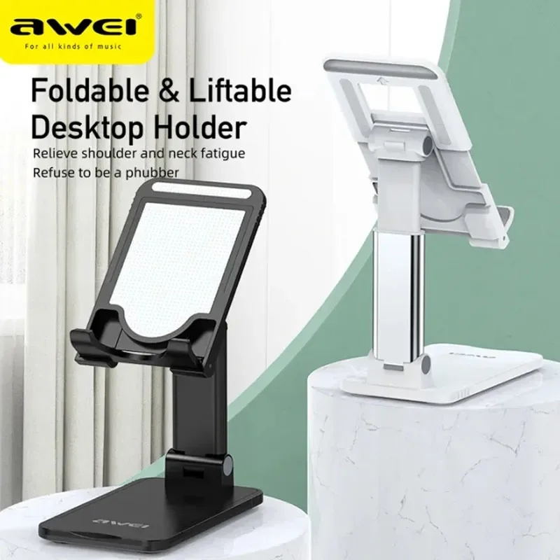 Awei X27 Portable Desktop Phone Holder Stand For Phone Tablet Telescopic Support For Cell Phone Foldable Non-slip Holder Stand
Awei X27 Portable Desktop Phone Holder Stand For Phone Tablet Telescopic Support For Cell Phone Foldable Non-slip Holder Stand