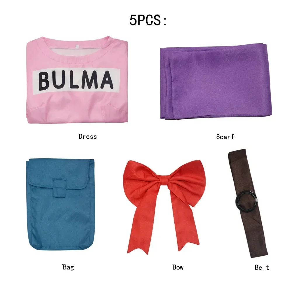 2026 new anime Bulma cosplay costume pink dress uniform Kawaii girls full set costume Halloween carnival adult women makeup
2026 new anime Bulma cosplay costume pink dress uniform Kawaii girls full set costume Halloween carnival adult women makeup
