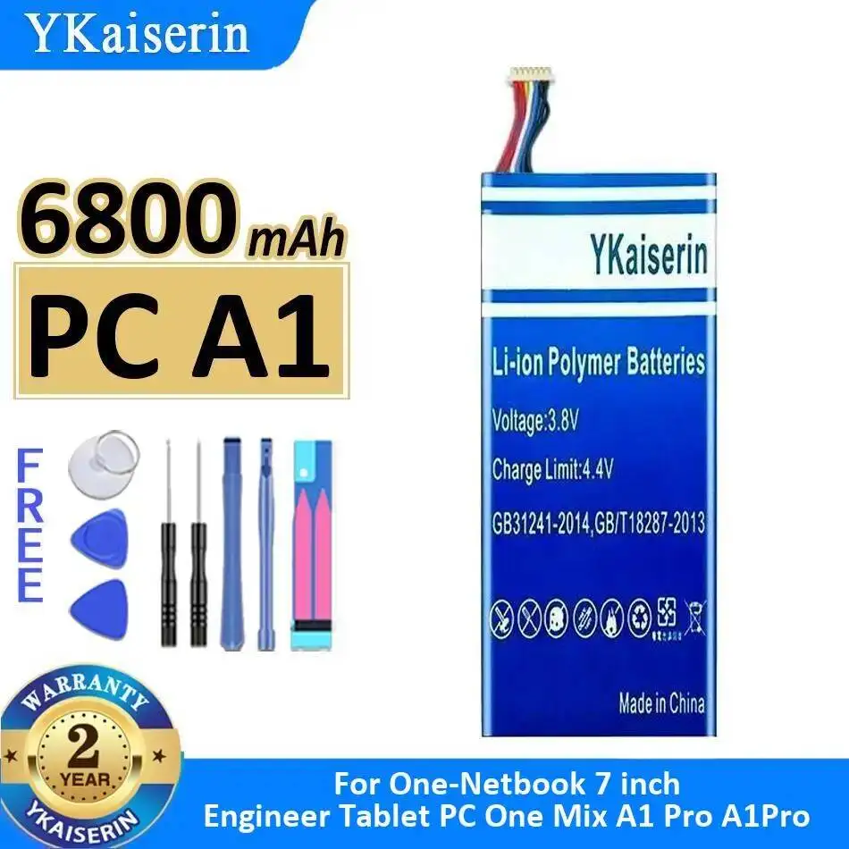 Долговечная батарея для планшета 6800 мАч, высокая емкость, для One-Netbook One Mix A1 Pro, 7-дюймовый ПК
Долговечная батарея для планшета 6800 мАч, высокая емкость, для One-Netbook One Mix A1 Pro, 7-дюймовый ПК