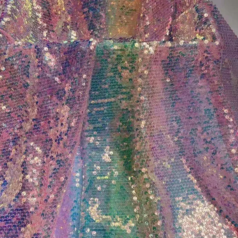 1/2/5yards Colorful Sequins Mesh Fabric Fashion Elegant Dress Children's Clothing Skirt DIY Sewing Rainbow Fishscale Fabric
1/2/5yards Colorful Sequins Mesh Fabric Fashion Elegant Dress Children's Clothing Skirt DIY Sewing Rainbow Fishscale Fabric