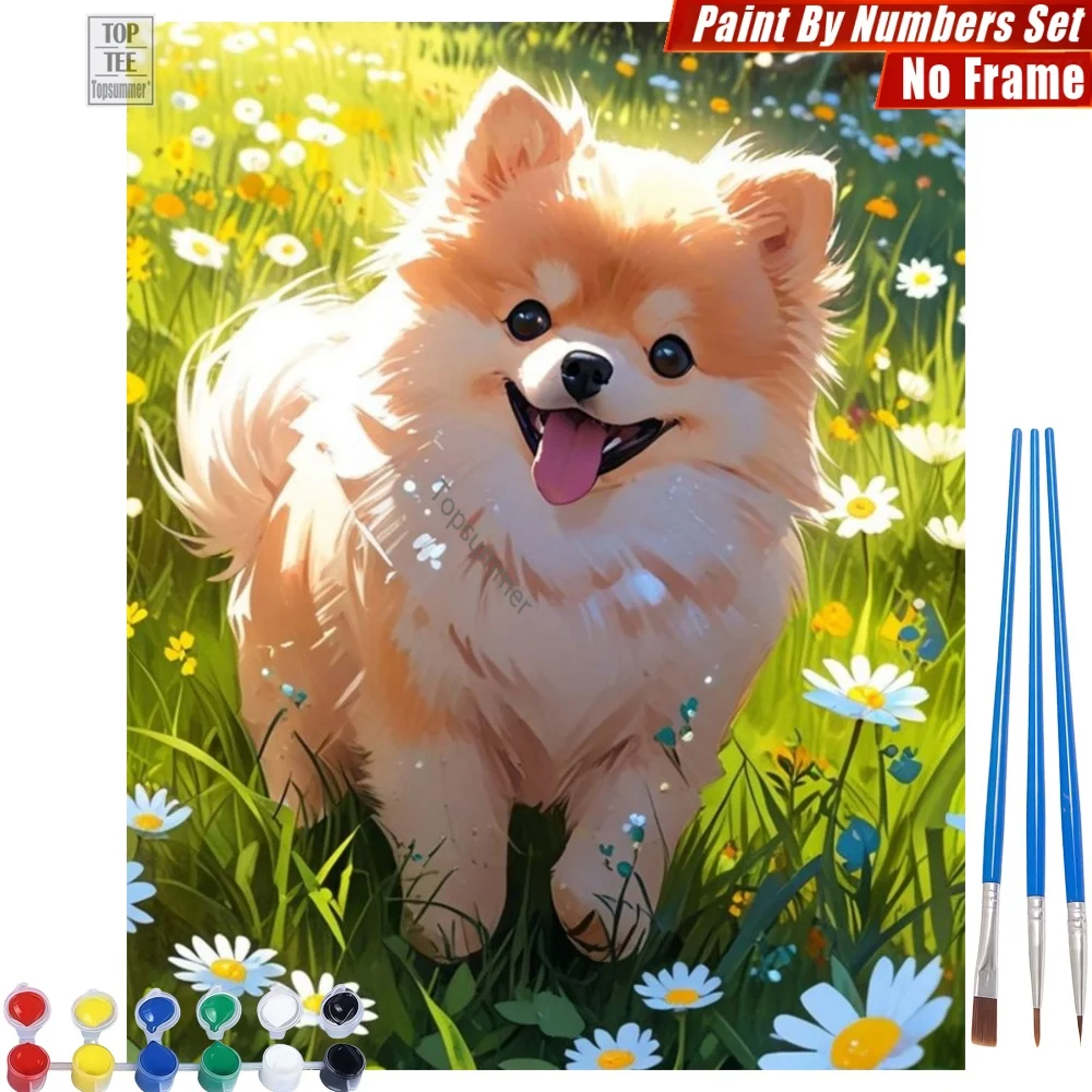 Happy Daisy Dog DIY Painting By Numbers Set - Happy Dog Daisies Creative Family Fun Thanksgiving Day Gift For Woman
Happy Daisy Dog DIY Painting By Numbers Set - Happy Dog Daisies Creative Family Fun Thanksgiving Day Gift For Woman
