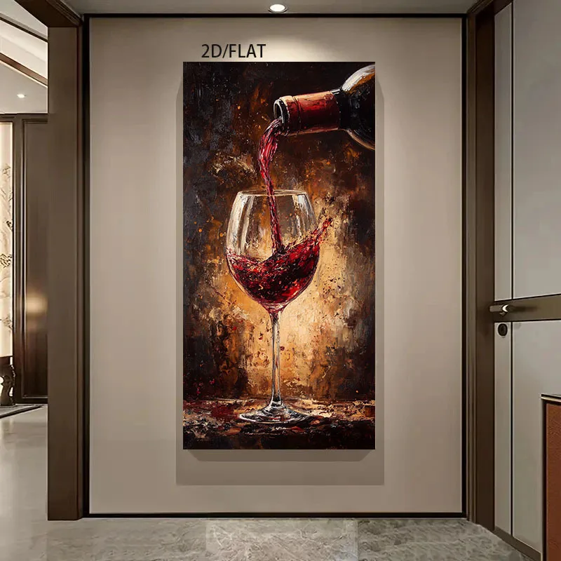 2D Flat 1pc Extra Large Modern Wine Canvas Wall Art Painting - Frameless Large Wall Art for Living Room, Dining, Kitchen Decor
2D Flat 1pc Extra Large Modern Wine Canvas Wall Art Painting - Frameless Large Wall Art for Living Room, Dining, Kitchen Decor