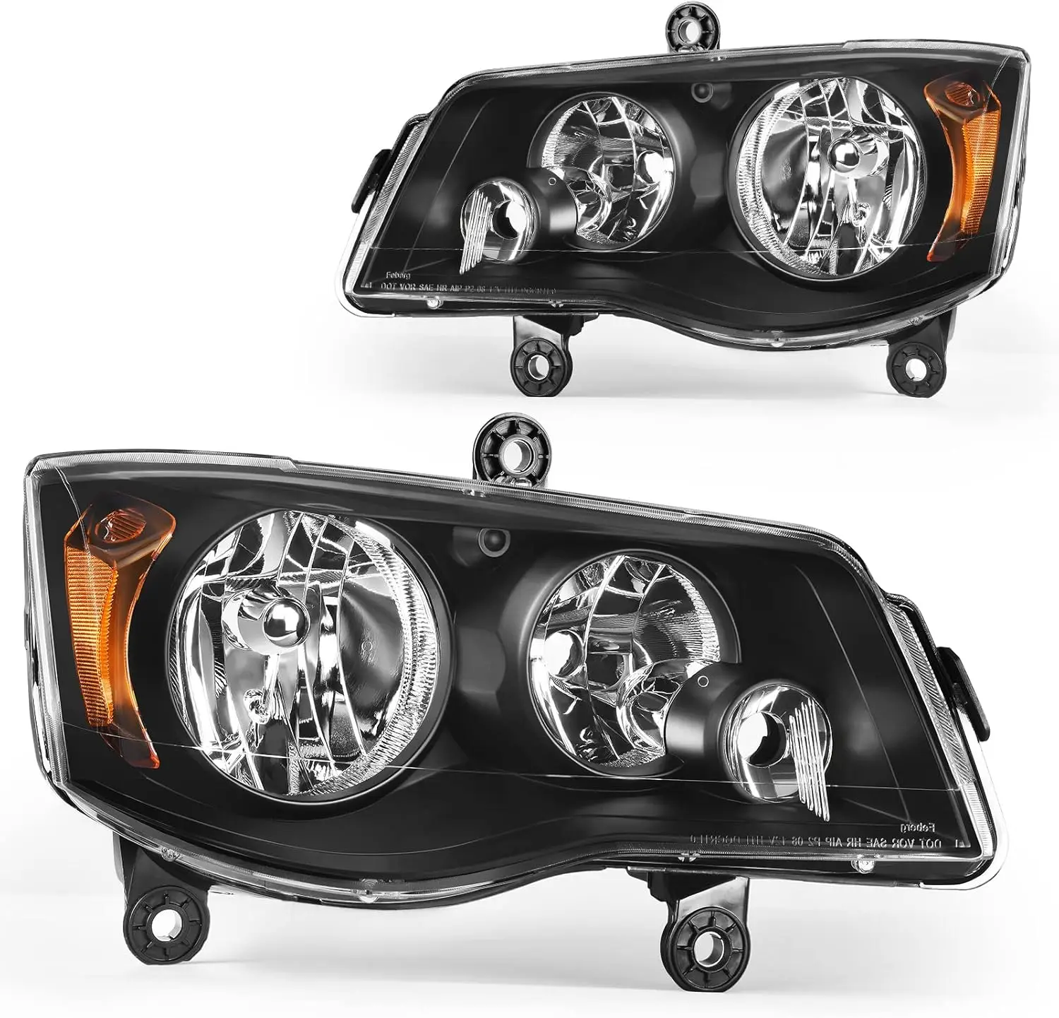 Headlights Assembly Compatible with 2011-2020 Dodge Grand Caravan 2008 2009 -2016 Chrysler Town & Country Black Housing Amber Re
Headlights Assembly Compatible with 2011-2020 Dodge Grand Caravan 2008 2009 -2016 Chrysler Town & Country Black Housing Amber Re