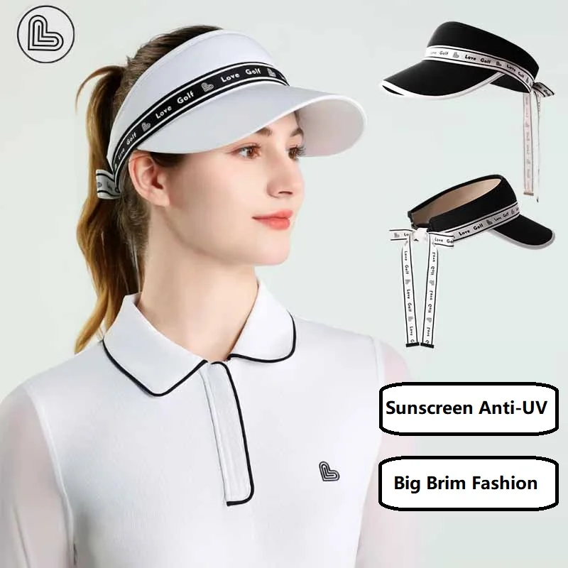 Love Golf New Women Sports Hat Letter Print Golf Sun Visor Empty Top Tennis Cap Ladies Running Headcover with Bow Ribbon
Love Golf New Women Sports Hat Letter Print Golf Sun Visor Empty Top Tennis Cap Ladies Running Headcover with Bow Ribbon