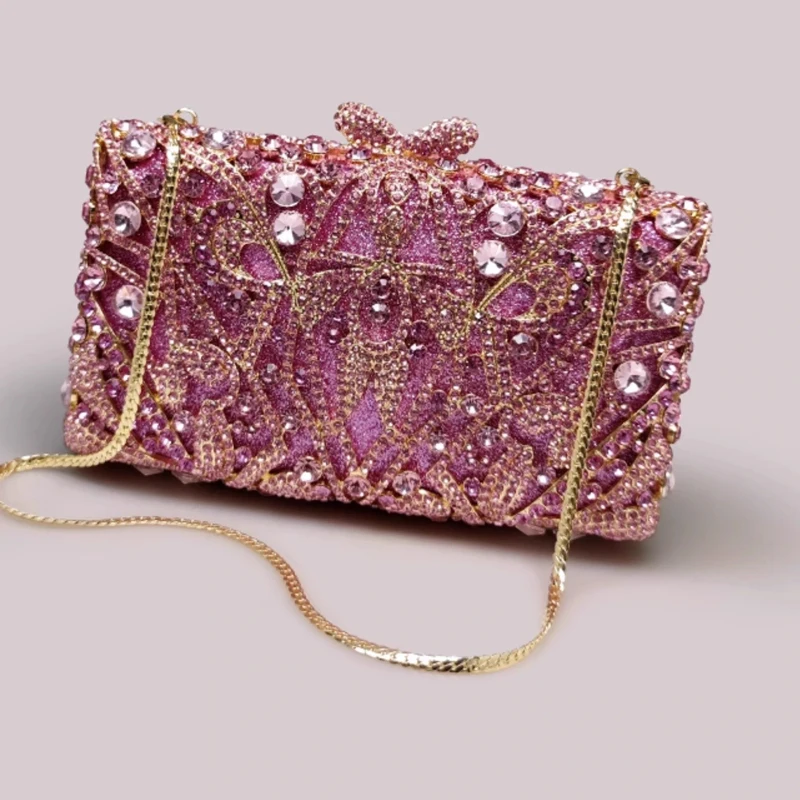 Woman Pink Wedding Bridal Evening Bag Retro Style Crystal Diamond Purse Female Banquet Dinner Party Handbag
Woman Pink Wedding Bridal Evening Bag Retro Style Crystal Diamond Purse Female Banquet Dinner Party Handbag