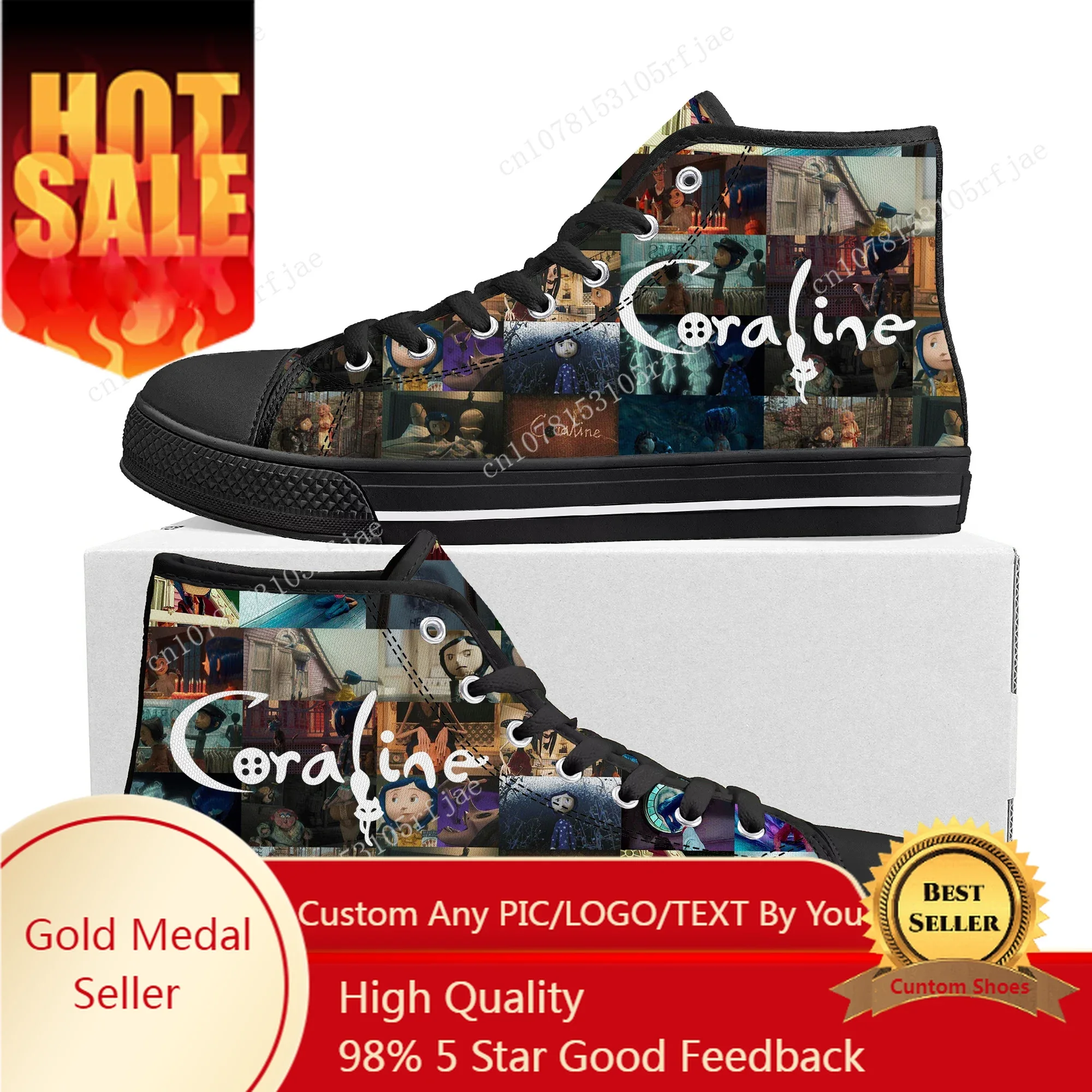 Coraline The Secret Door High Top Sneakers Mens Womens Teenager Fashion High Quality Canvas Sneaker Custom Built Couple Shoes
Coraline The Secret Door High Top Sneakers Mens Womens Teenager Fashion High Quality Canvas Sneaker Custom Built Couple Shoes