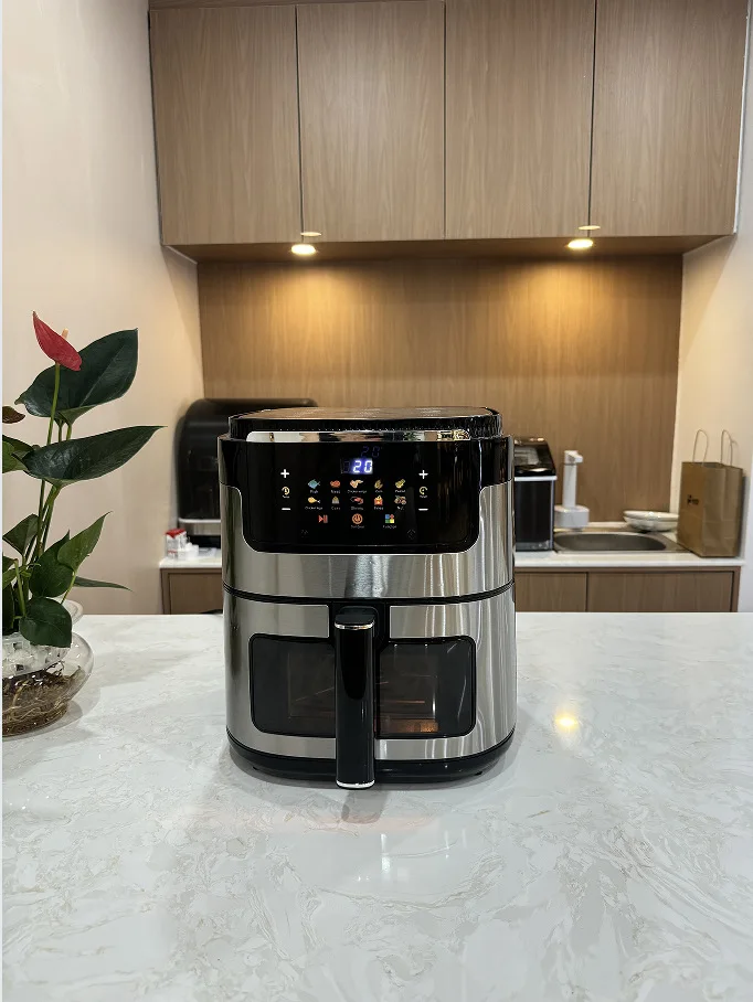 Wholesale 1400W Digital Control Oil-Free Square Air Fryer 15L Stainless Steel French Fries Fast Cooking Electric Household Use
Wholesale 1400W Digital Control Oil-Free Square Air Fryer 15L Stainless Steel French Fries Fast Cooking Electric Household Use