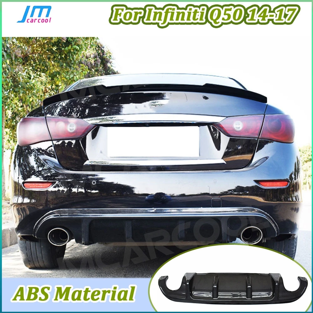 Диффузор заднего бампера из углерода ABS для Infiniti Q50 Base Sport 2014 2015 2016 2017, глянцевая черная накладка
Диффузор заднего бампера из углерода ABS для Infiniti Q50 Base Sport 2014 2015 2016 2017, глянцевая черная накладка