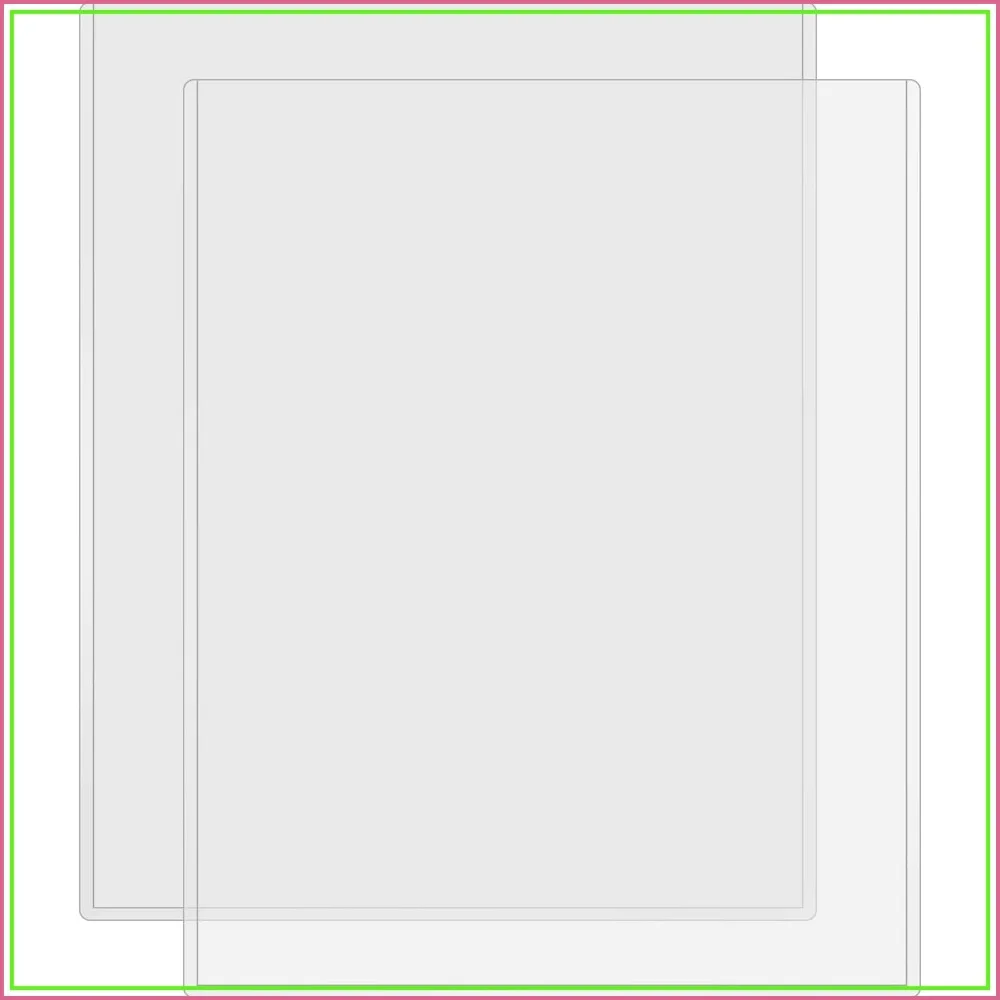 8.5x11 Rigid Print Protectors, Clear Plastic Page Protectors, Pack of 2
8.5x11 Rigid Print Protectors, Clear Plastic Page Protectors, Pack of 2