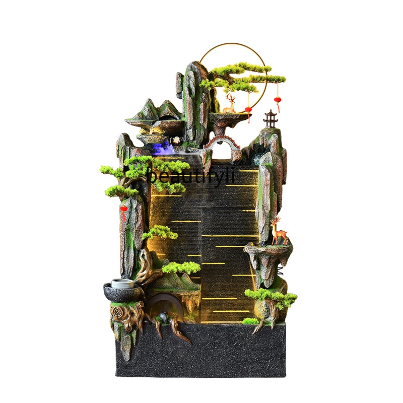 Rockery Water Curtain Wall Screen Wind Belt Fish Tank AI Bluetooth Smart Audio Hallway Lucky Fengshui Wheel Ornaments
Rockery Water Curtain Wall Screen Wind Belt Fish Tank AI Bluetooth Smart Audio Hallway Lucky Fengshui Wheel Ornaments