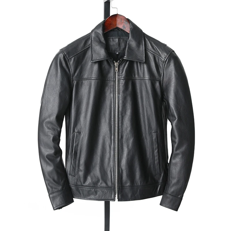 New Arrival Men's Genuine Leather Jaet Slim Fit Cotton Lined Collar Autumn Winter Faionable Outerwear Busin Casual
New Arrival Men's Genuine Leather Jaet Slim Fit Cotton Lined Collar Autumn Winter Faionable Outerwear Busin Casual