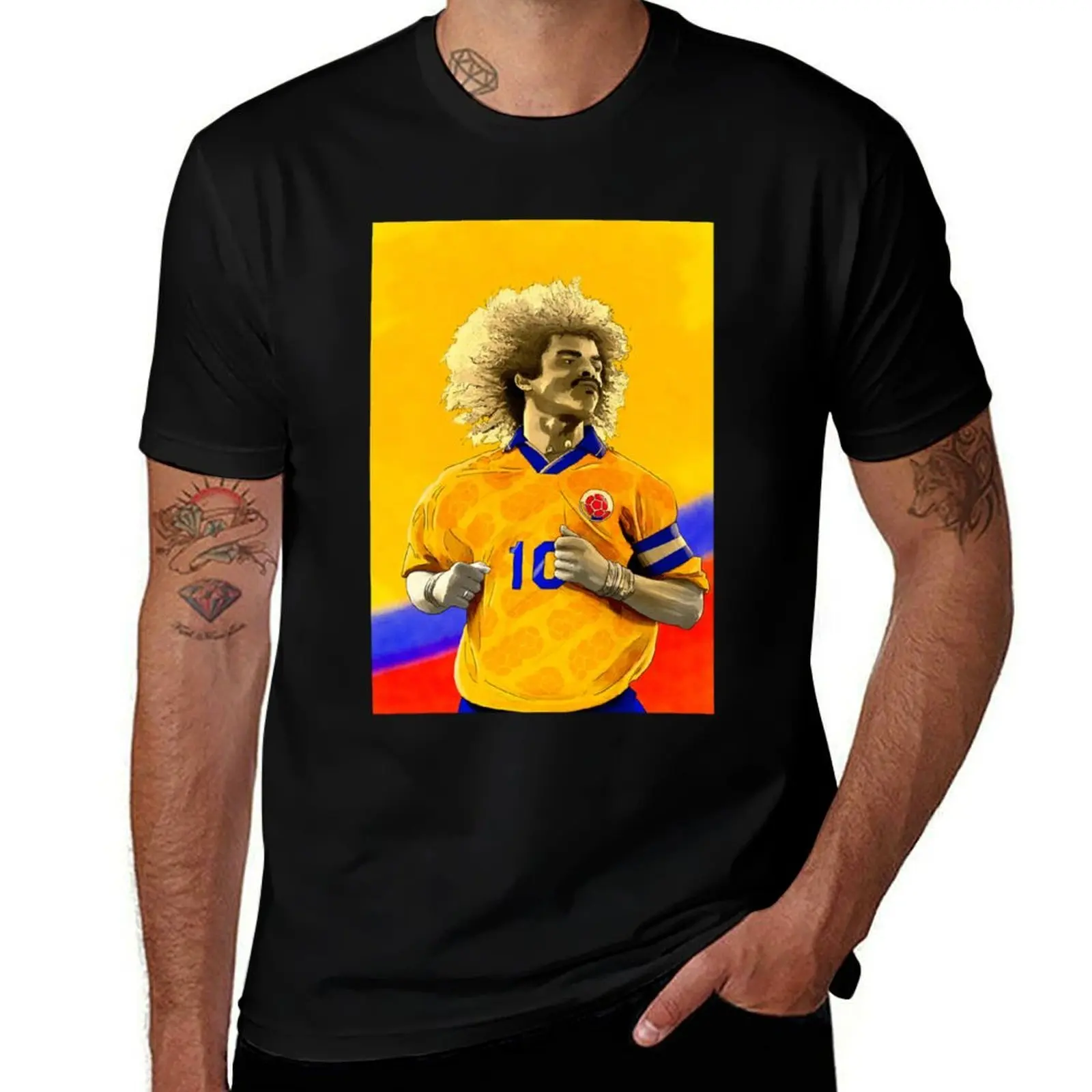 Carlos Valderrama - Colombia Football Artwork T-Shirt boys animal print korean fashion graphic tee shirt men clothings
Carlos Valderrama - Colombia Football Artwork T-Shirt boys animal print korean fashion graphic tee shirt men clothings