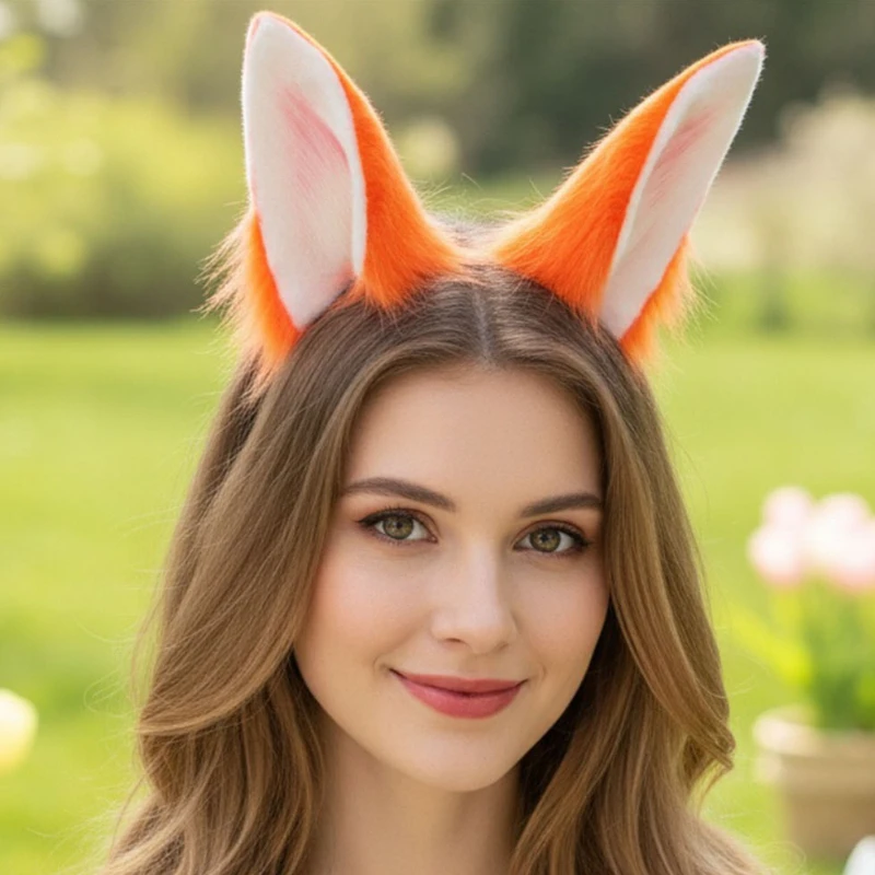 Handmade Cute Plush Rabbit Ears Hair Accessory Manga Exhibition Cosplay Props Simulation Beast Ears Hair Hoop Lolita JK Headwear
Handmade Cute Plush Rabbit Ears Hair Accessory Manga Exhibition Cosplay Props Simulation Beast Ears Hair Hoop Lolita JK Headwear