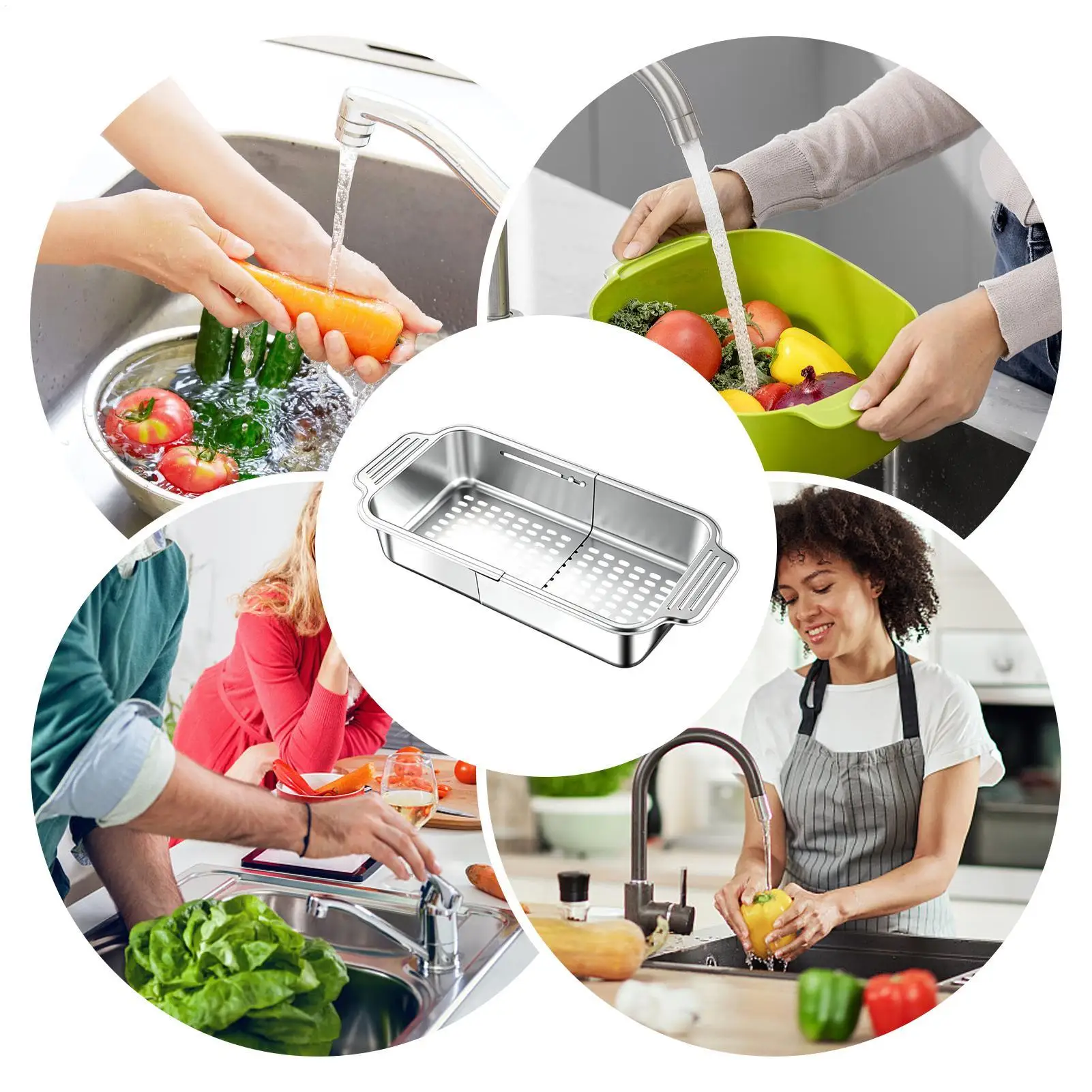 Expandable Colander Over The Sink Expandable Colander Basket Sink Strainer Food Catcher For Vegetable Pasta Utensils Cookware
Expandable Colander Over The Sink Expandable Colander Basket Sink Strainer Food Catcher For Vegetable Pasta Utensils Cookware