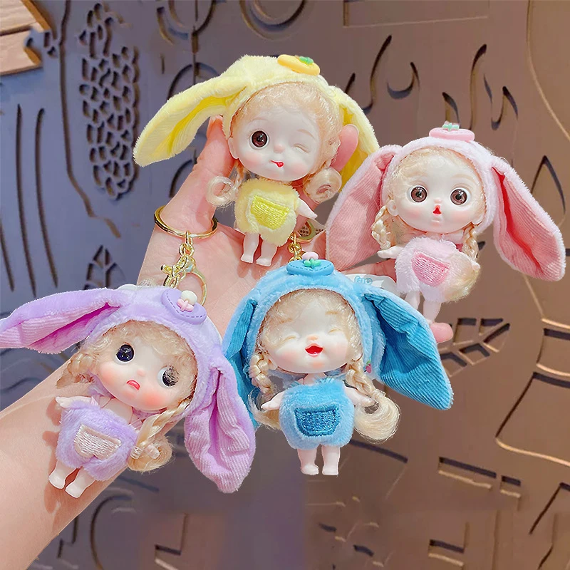Cartoon Cute Rabbit Plush Doll Keychain Pendant Creative Cute Bag Key Chain Doll Charm Car Key Ring Jewelry Decorations Gifts
Cartoon Cute Rabbit Plush Doll Keychain Pendant Creative Cute Bag Key Chain Doll Charm Car Key Ring Jewelry Decorations Gifts