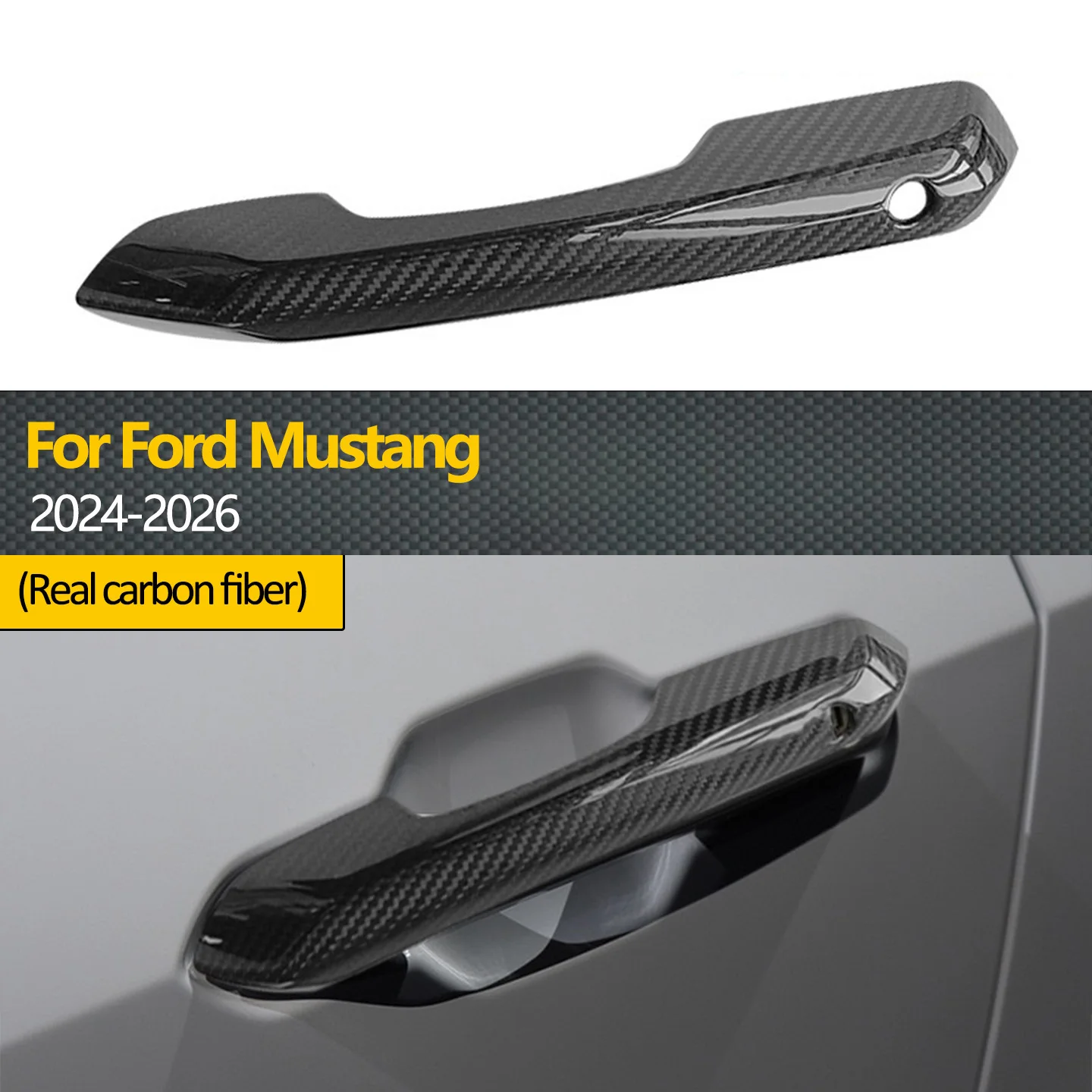 2 шт., чехлы на внешние дверные ручки из сухого углеродного волокна для украшения автомобиля Ford Mustang 2024 2025 2026
2 шт., чехлы на внешние дверные ручки из сухого углеродного волокна для украшения автомобиля Ford Mustang 2024 2025 2026
