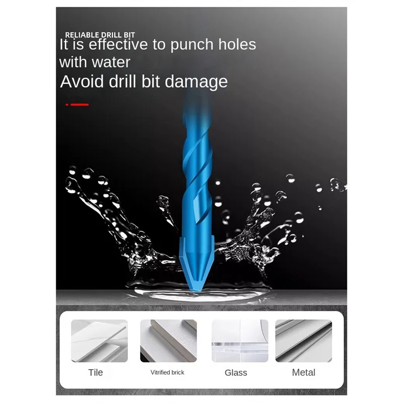 High Quality-10Pcs Crooked Head Eccentric Drill 10-Piece Multi-Purpose Drill Set, Focused On Glass Concrete, For Ceramics, Brick
High Quality-10Pcs Crooked Head Eccentric Drill 10-Piece Multi-Purpose Drill Set, Focused On Glass Concrete, For Ceramics, Brick