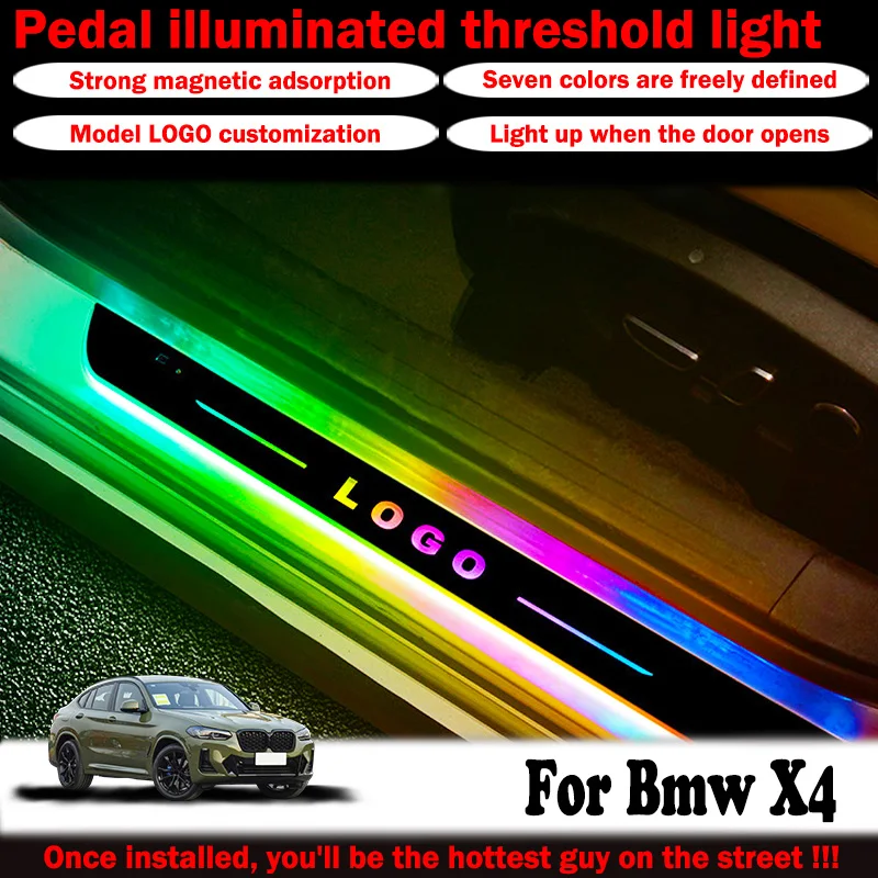 For Bmw X4 car threshold light custom logo LED welcome light threshold pedal light accessories easy to install
For Bmw X4 car threshold light custom logo LED welcome light threshold pedal light accessories easy to install