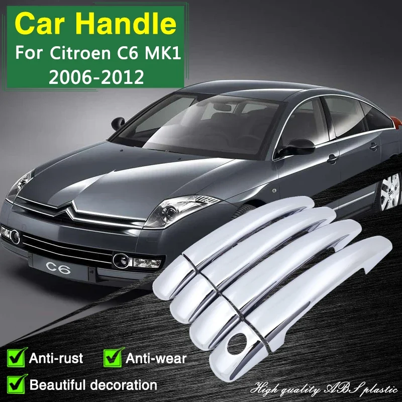 for Citroen C6 MK1 2006 2007 2008 2009 2010 2011 2012 Chrome Door Handle Cover Car Accessories Stickers Rustproof Catch Styling
for Citroen C6 MK1 2006 2007 2008 2009 2010 2011 2012 Chrome Door Handle Cover Car Accessories Stickers Rustproof Catch Styling