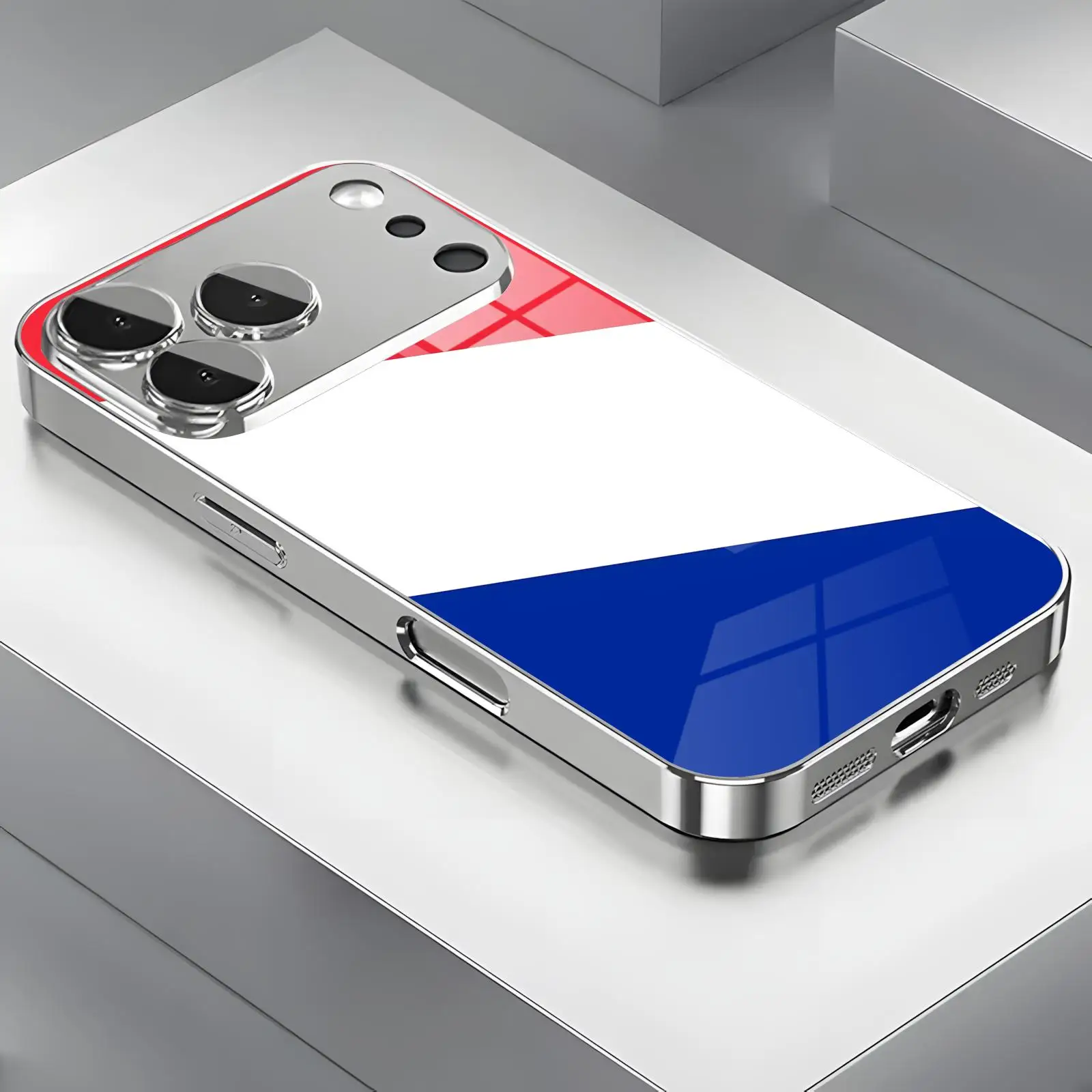 French national flag Phone Case For iPhone17 16 16e 15 14 13 12Plus Mini Pro Max Electroplated glass Phone Case
French national flag Phone Case For iPhone17 16 16e 15 14 13 12Plus Mini Pro Max Electroplated glass Phone Case