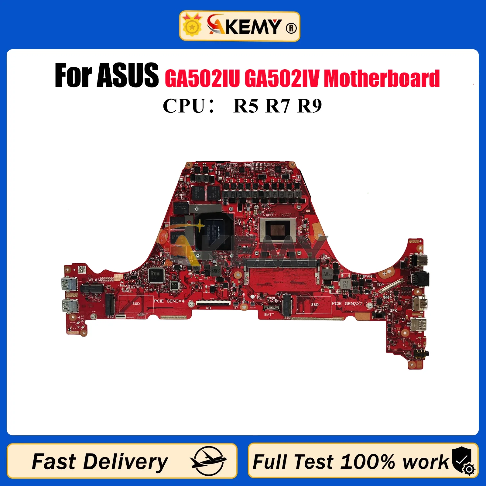 GA502IU Laptop Motherboard For ASUS ROG Zephyrus G15 GA502I GA502IU GA502IV Notebook Mainboard With R5 R7 R9 CPU 118% tests OK
GA502IU Laptop Motherboard For ASUS ROG Zephyrus G15 GA502I GA502IU GA502IV Notebook Mainboard With R5 R7 R9 CPU 118% tests OK