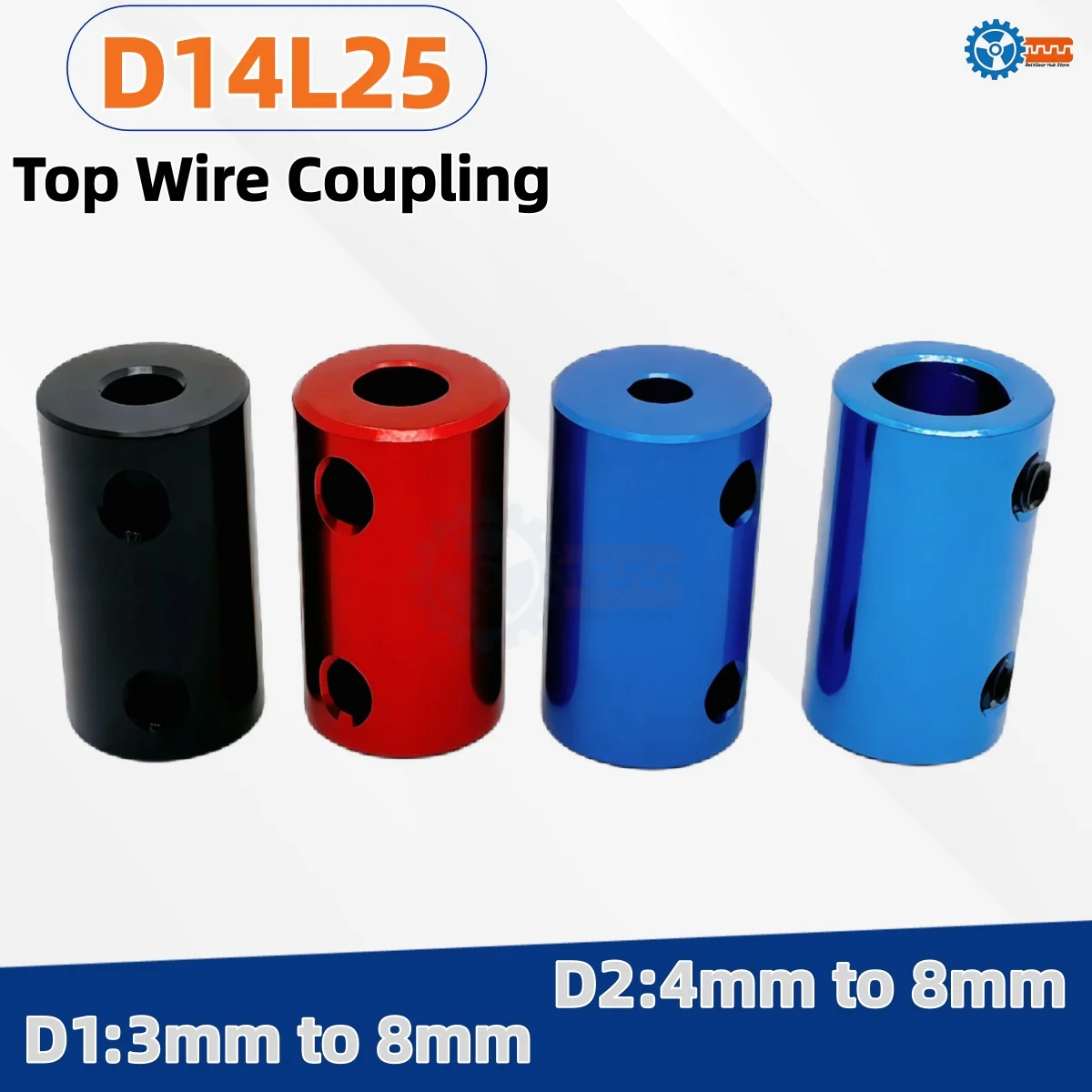 D14L25 Flexible Jaw Coupling 14x25mm 3/4/5/6/6.36/7/8mm Bore Blue Black Red Aluminum Shaft Coupler for Stepper Servo Motor CNC
D14L25 Flexible Jaw Coupling 14x25mm 3/4/5/6/6.36/7/8mm Bore Blue Black Red Aluminum Shaft Coupler for Stepper Servo Motor CNC