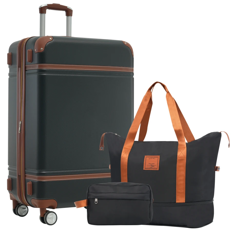 Hardshell luggage sets for travel: lightweight black suitcases with double spinner wheels, TSA lock, and vintage design in 28 I
Hardshell luggage sets for travel: lightweight black suitcases with double spinner wheels, TSA lock, and vintage design in 28 I
