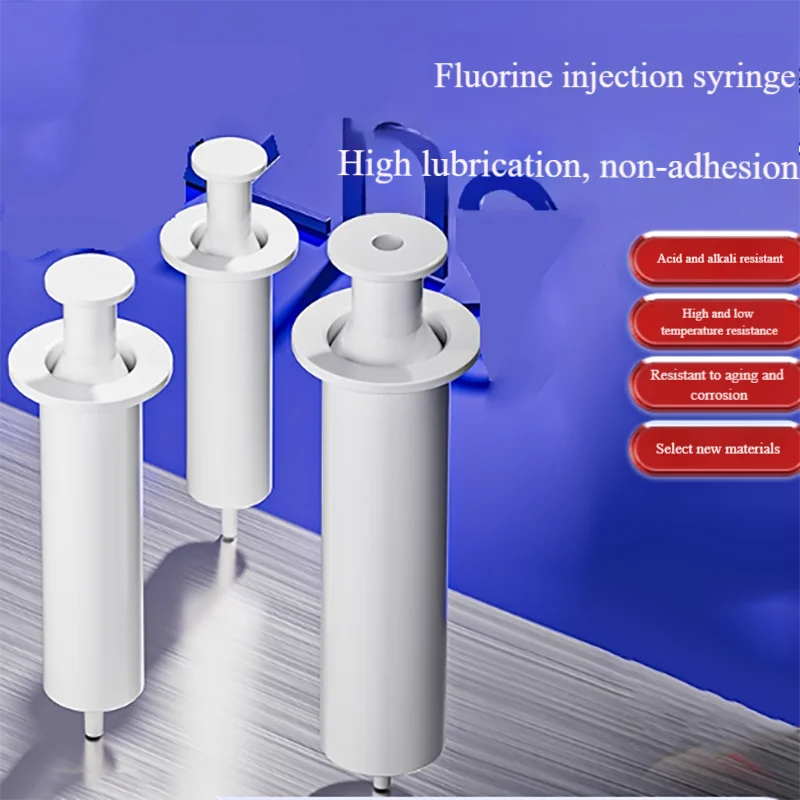 Polytetrafluoroethylene syringe tetrafluoro syringe syringe acid-resistant alkali-resistant syringe 30ml50ml
Polytetrafluoroethylene syringe tetrafluoro syringe syringe acid-resistant alkali-resistant syringe 30ml50ml