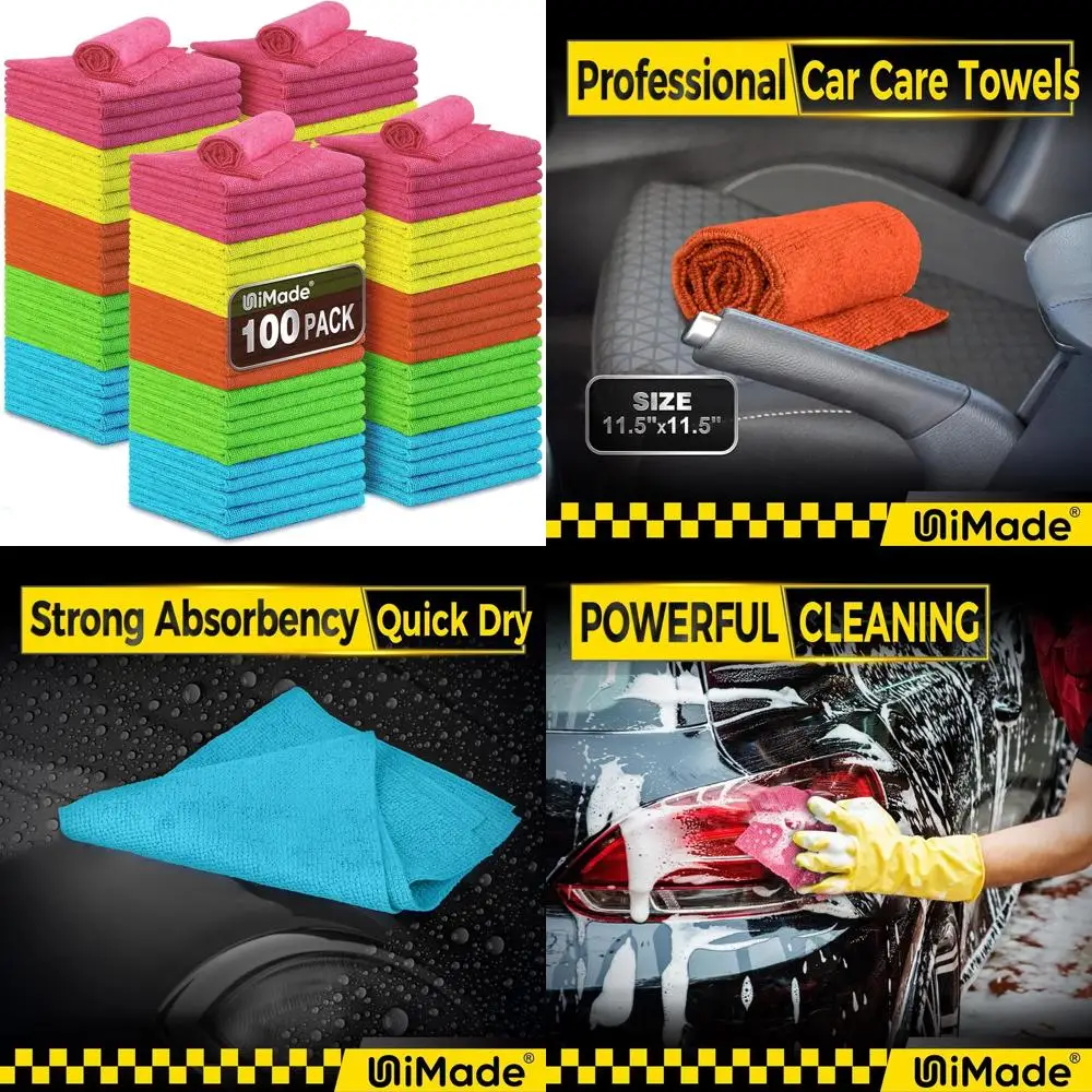 Microfiber Cleaning Cloth, 100PK Commercial Grade Work Rags Microfiber Towels for Cars Cleaning Rags Bulk Detailing Cloth for Au
Microfiber Cleaning Cloth, 100PK Commercial Grade Work Rags Microfiber Towels for Cars Cleaning Rags Bulk Detailing Cloth for Au