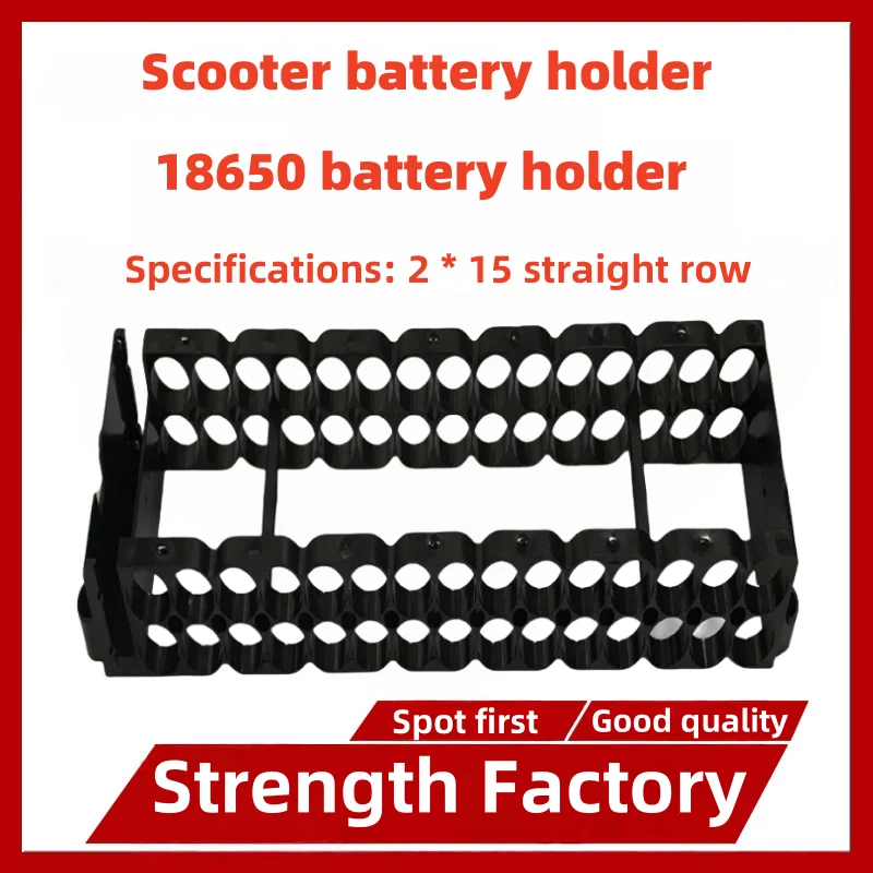 18650 Battery Pack Frame Aluminum Alloy 2x15 Cell Holder, DIY Replacement Part for Electric Vehicle for Xiaomi Scooter
18650 Battery Pack Frame Aluminum Alloy 2x15 Cell Holder, DIY Replacement Part for Electric Vehicle for Xiaomi Scooter