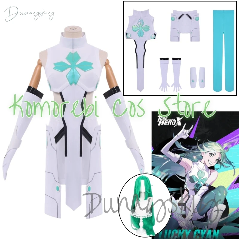 Anime To Be Hero X Lucky Cyan Cosplay Costume Wig White Uniform Outfit Gloves Halloween Party for Women Girls Carnival Cos Props
Anime To Be Hero X Lucky Cyan Cosplay Costume Wig White Uniform Outfit Gloves Halloween Party for Women Girls Carnival Cos Props