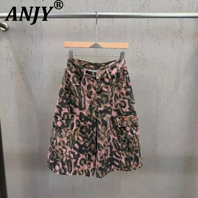 ANJY Summer New Women Niche Stylish Leopard Print Wide-Leg Casual Ins Cargo Pants Trendy Fashion Loose High Street Shorts A23286
ANJY Summer New Women Niche Stylish Leopard Print Wide-Leg Casual Ins Cargo Pants Trendy Fashion Loose High Street Shorts A23286