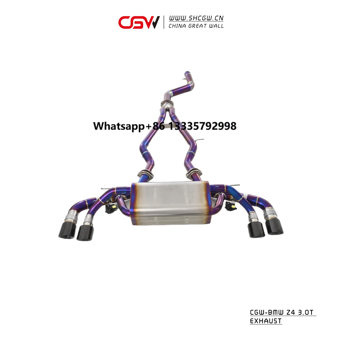 Best Sale Affordable Automobile Titanium Purple Baked Catback with Carbon Fiber Tips and Valves for’BMW Z4 M40 3.0T
Best Sale Affordable Automobile Titanium Purple Baked Catback with Carbon Fiber Tips and Valves for’BMW Z4 M40 3.0T