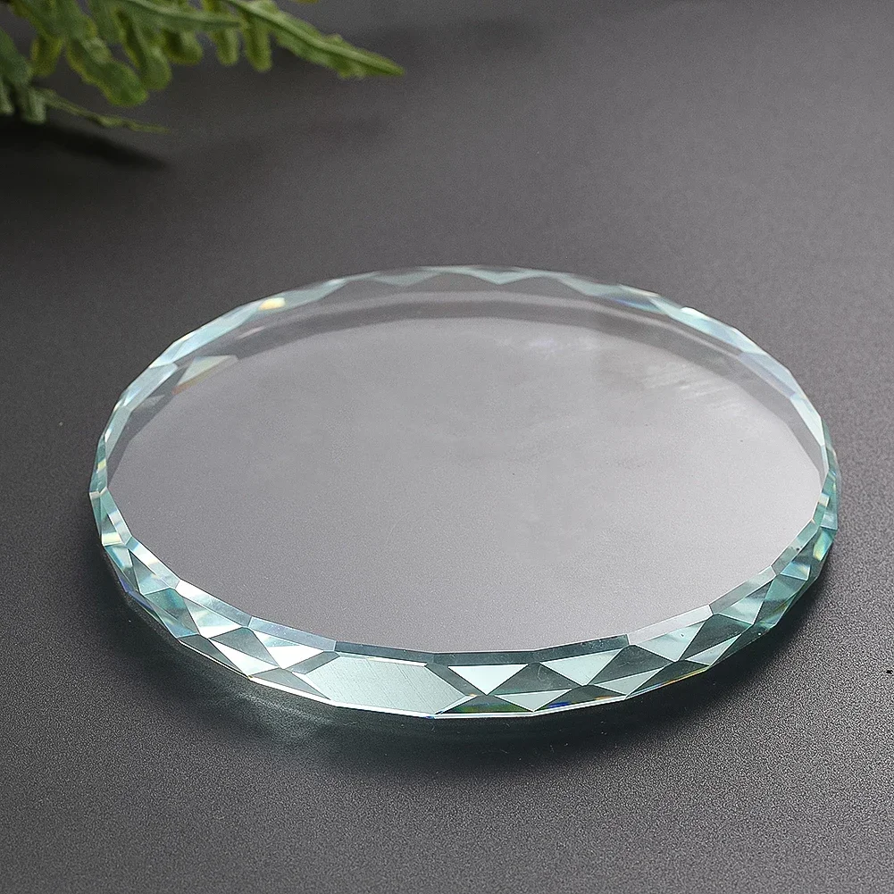Round Angular Diamond Cut Crafts Placed Mascot Jewelry Bracelet Necklace Tray Multi-purpose Crystal Glass Display home decor
Round Angular Diamond Cut Crafts Placed Mascot Jewelry Bracelet Necklace Tray Multi-purpose Crystal Glass Display home decor