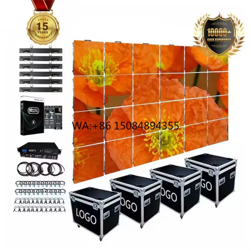 Stage LED Video Wall for Concert Complete System 7680hz P2.6 P2.9 P3.9 Pantallas LED Para Eventos Rental LED Screen 3x2
Stage LED Video Wall for Concert Complete System 7680hz P2.6 P2.9 P3.9 Pantallas LED Para Eventos Rental LED Screen 3x2