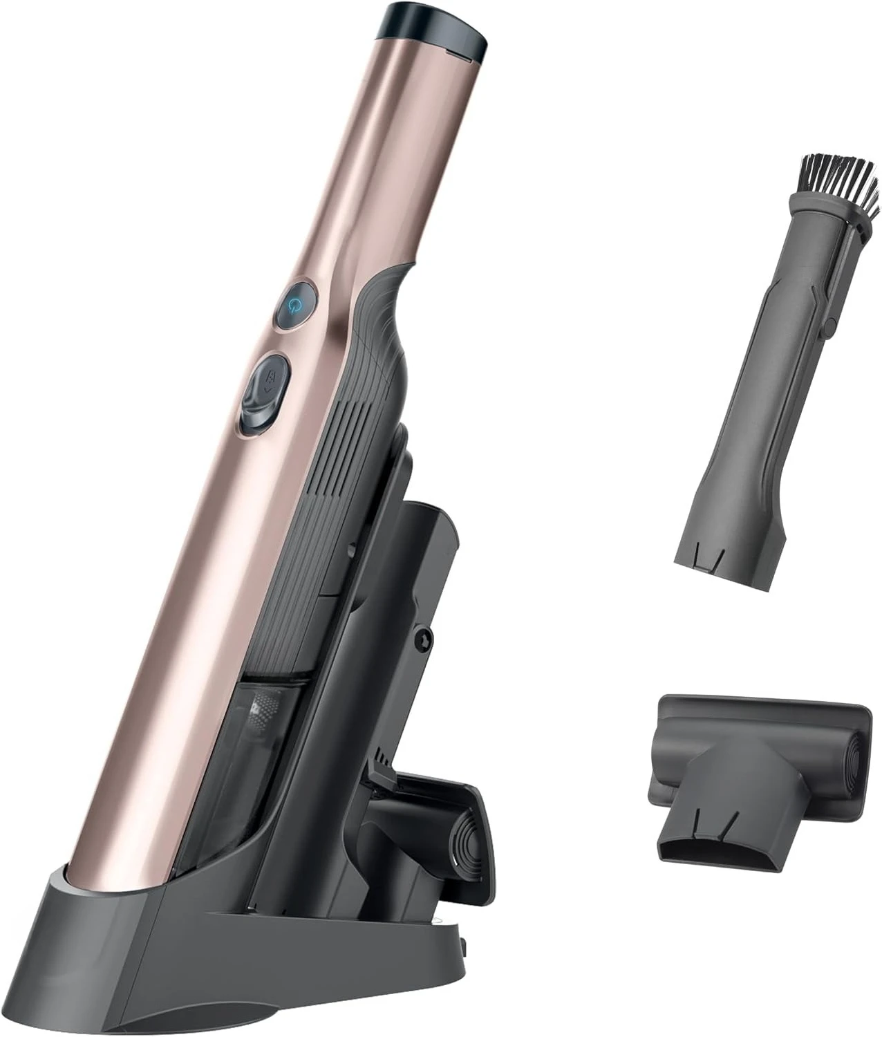 Cordless Hand Vac, Lightweight, Portable at 1.4 lbs., Multi-Surface Pet Tool & Duster Crevice Tool, Rose Gold
Cordless Hand Vac, Lightweight, Portable at 1.4 lbs., Multi-Surface Pet Tool & Duster Crevice Tool, Rose Gold