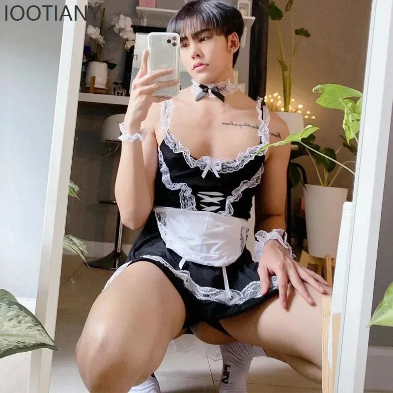2025 New Sissy Lingerie Set Cosplay Costume Maid Costume Cosplay Crossdresser Gay Men Fashion Sexy Lace Dress Exotic Costume
2025 New Sissy Lingerie Set Cosplay Costume Maid Costume Cosplay Crossdresser Gay Men Fashion Sexy Lace Dress Exotic Costume