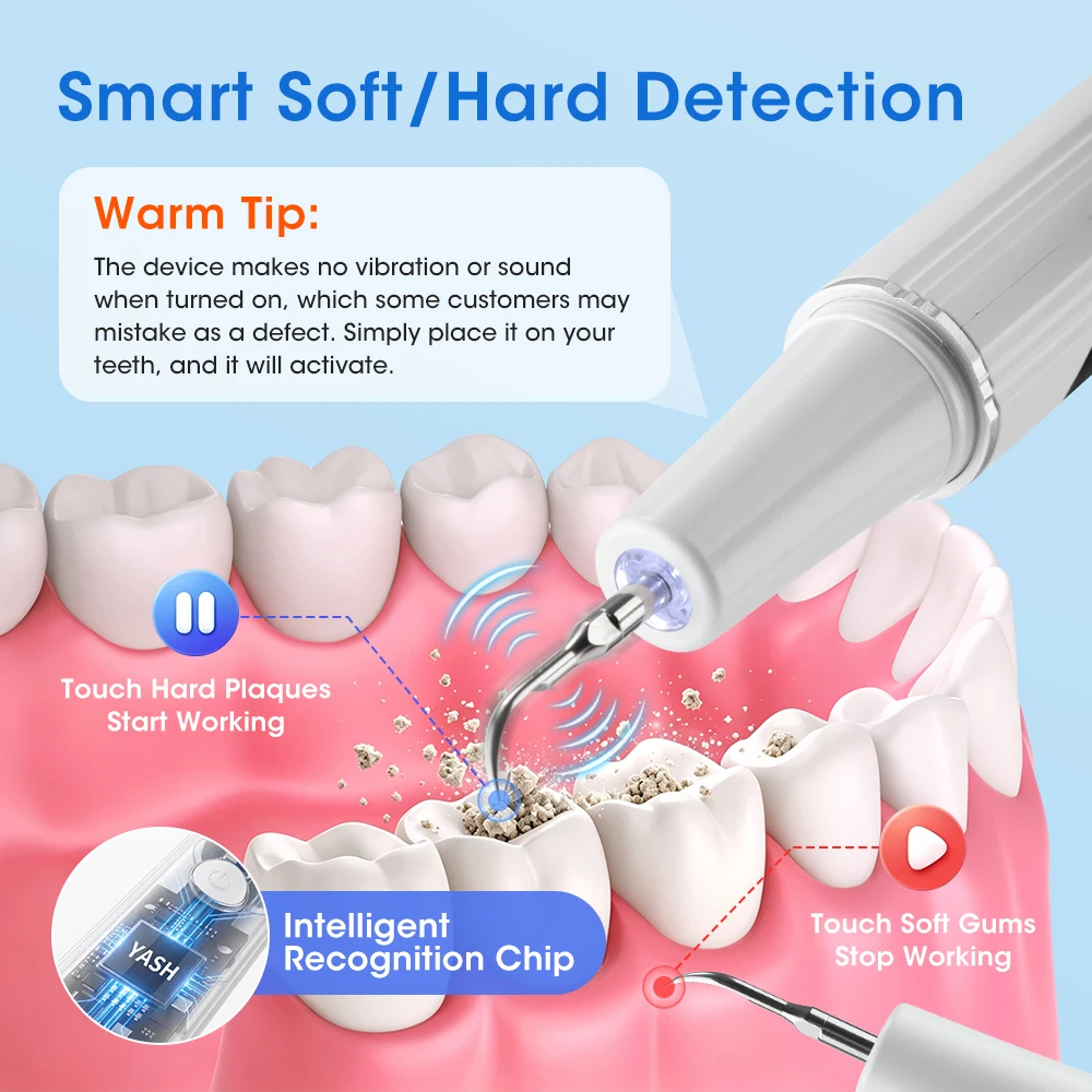 Ultrasonic Dental Scaler 5 Modes Plaque Remover
Ultrasonic Dental Scaler 5 Modes Plaque Remover