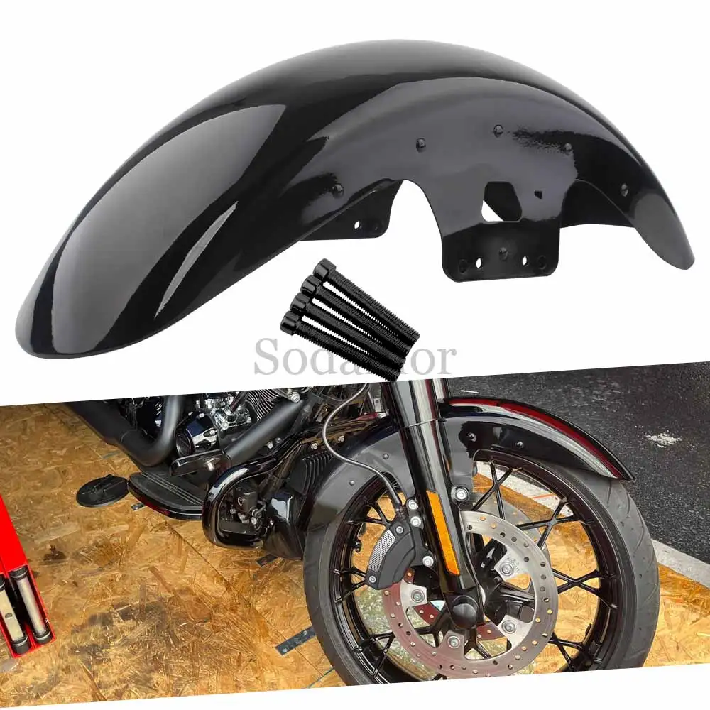 Motorcycle Vivid Black Front Fender Mudguard For Harley Touring Electra Street Glide Tri Ultra Road King 2014-2024 Accessory
Motorcycle Vivid Black Front Fender Mudguard For Harley Touring Electra Street Glide Tri Ultra Road King 2014-2024 Accessory