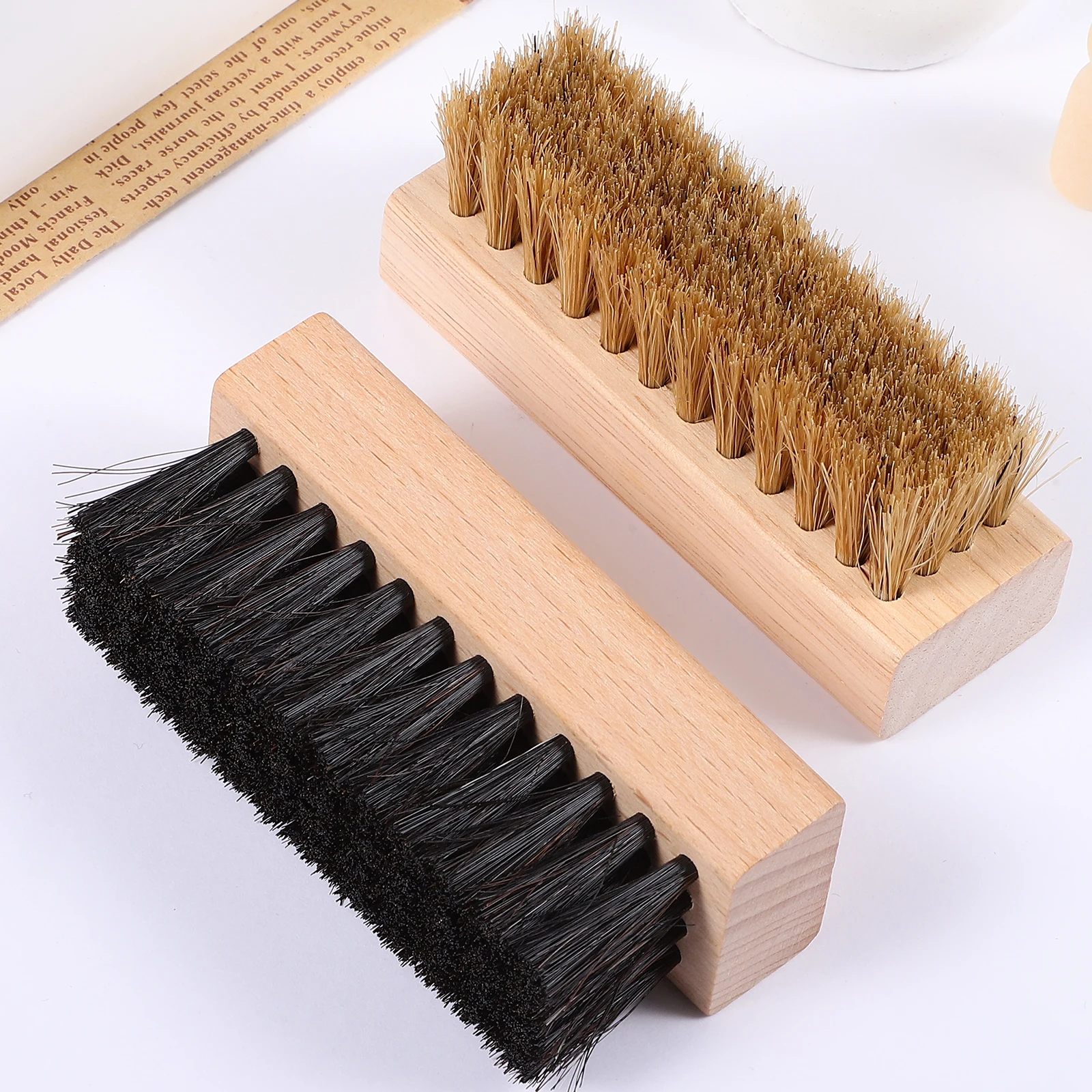 2 pcs Premium Shoe Brush Set Stiff Bristles Wooden Handle Mud Remover For Boots Suede Polish Cleaning Kit
2 pcs Premium Shoe Brush Set Stiff Bristles Wooden Handle Mud Remover For Boots Suede Polish Cleaning Kit