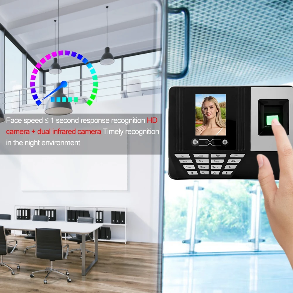 Face Recognition Fingerprint Attendance Machine 2.8 Inch Face Fingerprint Recognition Attendance Machine Fingerprint Reader