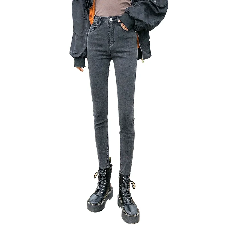 Smoke Gray Jeans Women 2022 New Spring High Waisted Korean Version All-match Slim Fit Casual Nine-point Pencil Denim Trousers
Smoke Gray Jeans Women 2022 New Spring High Waisted Korean Version All-match Slim Fit Casual Nine-point Pencil Denim Trousers