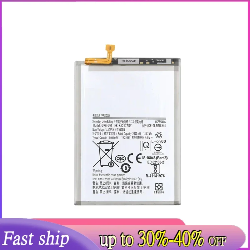5000mAh Battery For Samsung Galaxy A21s SM-A217F/DS SM-A217M/DS SM-A217F/DSN / A12 SM-A125F SM-A125FN A125, EB-BA217ABY
5000mAh Battery For Samsung Galaxy A21s SM-A217F/DS SM-A217M/DS SM-A217F/DSN / A12 SM-A125F SM-A125FN A125, EB-BA217ABY